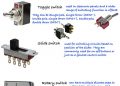 Define switch and give their types.