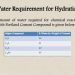 Write about water requirements for hydration