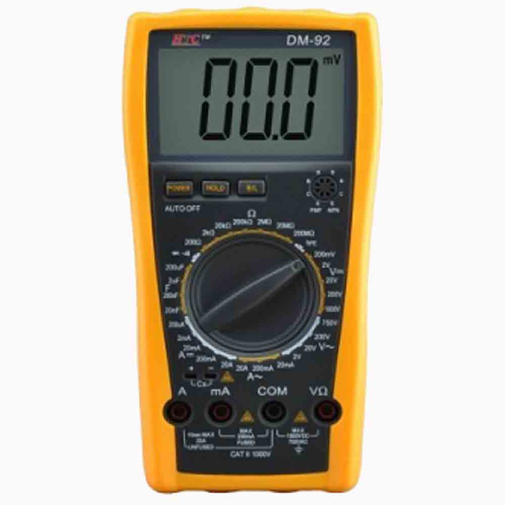 HTC-A9 DM-92 Digital Multimeter HTC Instrument DM-92 Digital Multimeter 3 1/2 Digits with Capacitance