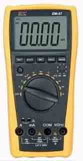 HTC-A10 DM-97 Digital Multimeter with Temp/TRms  Large LCD Display with Auto/Manual Range Inch 