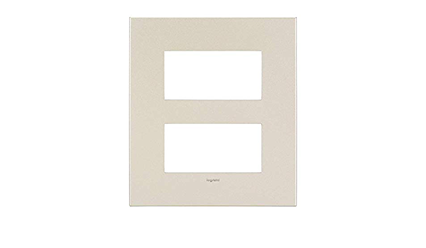 LEGRAND Arteor - Square White Mechanism - Champagne Plate - 2*6 Module - Champagne Cover Plate With Over Moulded Frame - 575829
