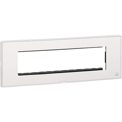 LEGRAND Plate Frame Anti Bacterial - 2*4M - White Anti Bacterial - Plate + Frame - 679349