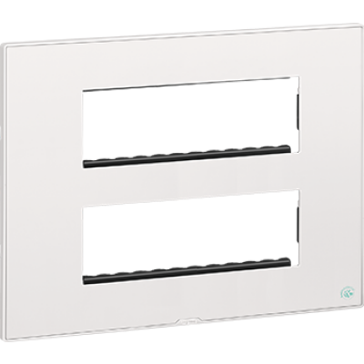 LEGRAND Plate Frame Anti Bacterial - 12M - White Anti Bacterial - Plate + Frame - 679352