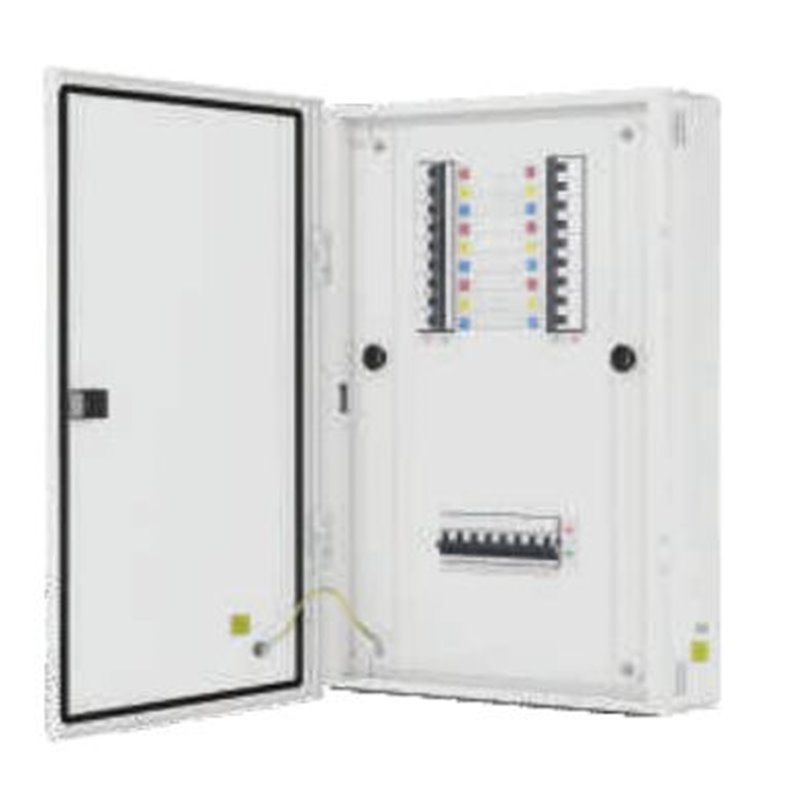 L & T Vertical TPN DB With MCCB Incomer - IP 54 - 6 Ways With Metal Door - DBVTH00654 - (8537)