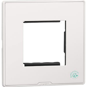 LEGRAND Cover Plate Without Frame - 2M - SQ Ice White - Plate - 679525