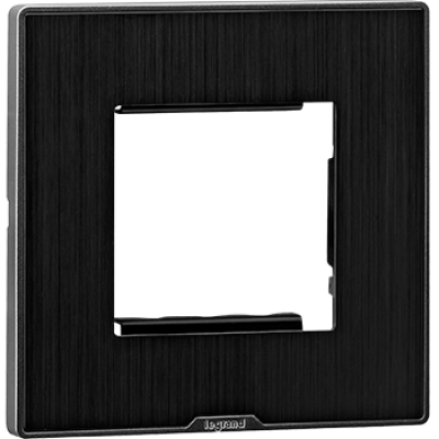 LEGRAND Cover Plate Without Frame - 2M - SQ Ice Black - Plate - 679545
