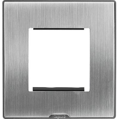 LEGRAND Cover Plate Without Frame - 2M - SQ Sonic Silver - Plate - 679585