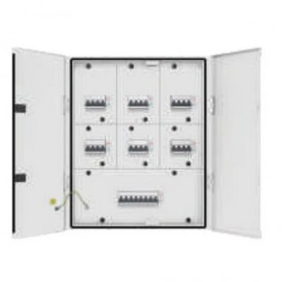L & T TPN Phase Segregated Distribution Board - IP 43 - 4 Ways With Metal Door - DBPSG004DD - (8537)