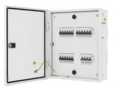 L & T TPN Phase Segregated Distribution Board - IP 43 - 4 Ways With Metal Door - DBPGL004DD - (8537)