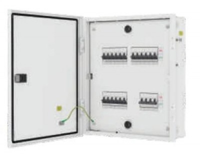 L & T TPN Phase Segregated Distribution Board - IP 43 - 8 Ways With Metal Door - DBPGL008DD - (8537)