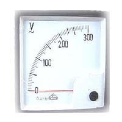 STANDARD MOVING IRON AC METERS VOLTMETER  301-600V SQUARE  FLUSH SR-144 (HSN 90303310)