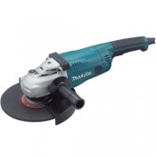 Makita Angle Grinder GA9020 Rubberized back handle for increased operator comfort