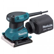Makita Finishing Sander BO4556 Contoured, rubberized palm grip design for improved operator comfort