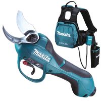 Makita Battery Powered Pruning Sears -DUP362PT2 Ergonomic handle with soft grip coating