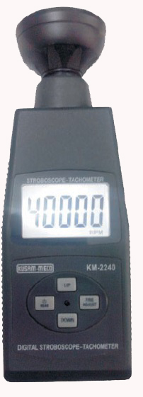 KUSUM MECO Stroboscope -Frequency velocity Device 5 Digit 40,000 Count Backlight LCD Display 
