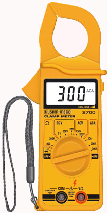 KUSUM MECO l 2790 3&1/2 Digit Digital Clamp Meter 600 A AC  