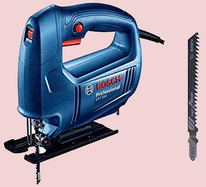 BOSCH Jigsaw GST 650 Professional Compact design, minimal vibration, slim handle, and lightweight for easy use