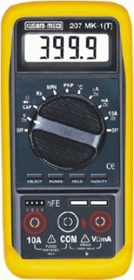 KUSUM MECO Model 207MK-1 Digital Multimeter 3&1/2 Digit Multimeter Autoranging