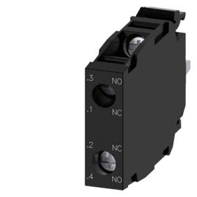 Siemens Contact module with 2 contact elements, 1 NO+1 NC, screw terminal, for front plate mounting