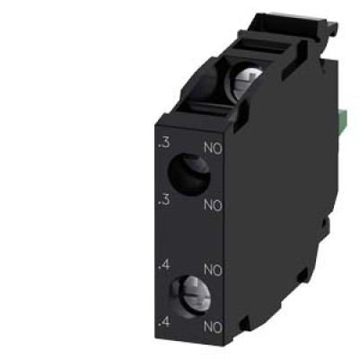 Siemens Contact module with 2 contact elements, 2 NO, screw terminal, for front plate mounting