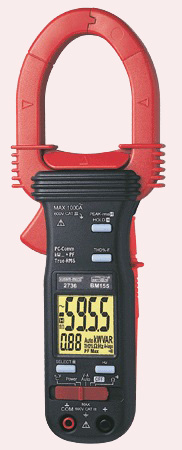 KUSUM MECO Model 2736 AC Power Clamp On Meter Single  Phase - TRMS AC Current,AC /DC,voltage,PF KVA,KVAR,Temp,Frequency,Resistance, THD%-FF Functioning Total Count 9999