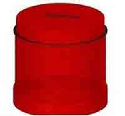 Siemens Signalling columns, diam. 70 mm continus light red, light element with LED lamp, red, 220V AC