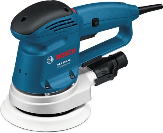 BOSCH Random Orbit Sander GEX 150 AC Professional Aluminium bearing flange for long lifetime and high running smoothness