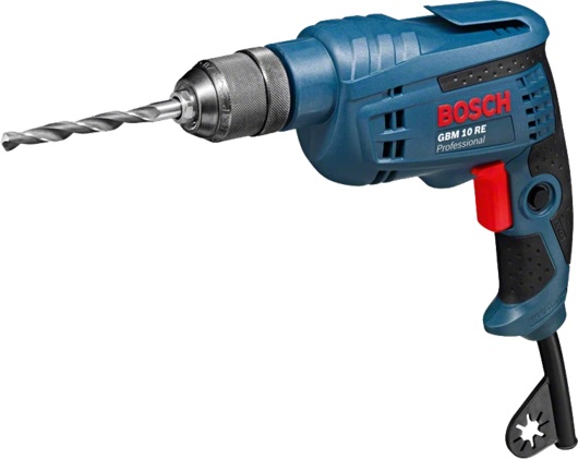 BOSCH Drill GBM 10 RE Professional Drill spindle fixed in bearing for high precision