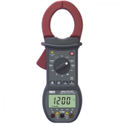  MECO Model 3600 3-3/4 DIGIT 4000 COUNT 1200A DC / 1000A AC TRMS DIGITAL CLAMPMETER WITH BARGRAPH, PEAK HOLD, MAX / MIN & DELTA ZERO