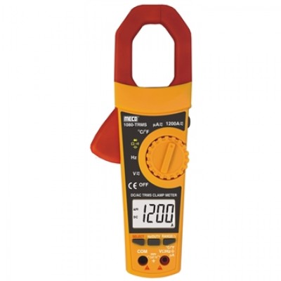 MECO Model 1080-TRMS  3-5/6 DIGIT 6000 COUNT 1200A DC / AC TRMS DIGITAL CLAMPMETER WITH TEMPERATURE & FREQUENCY