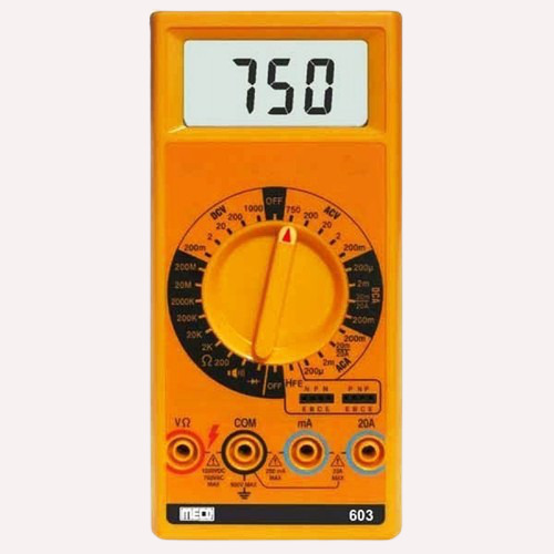 MECO Digital Multimeters 603 3-1/2 Digit / 2000 Count with 20A AC/DC  (HSN-9030 3100)
