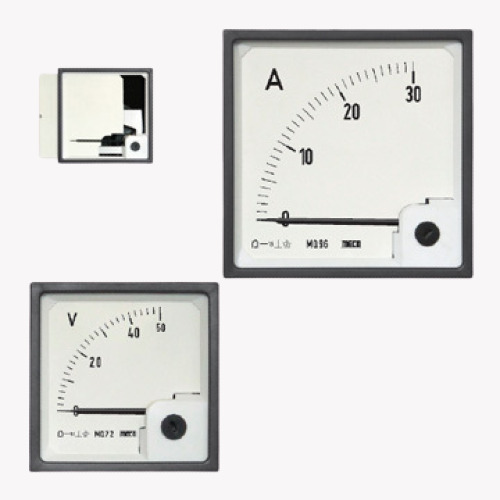 MECO AC Moving Coil Rectangular Meters Milli Ammeter 0-1mA to 50mA (HSN 9030)