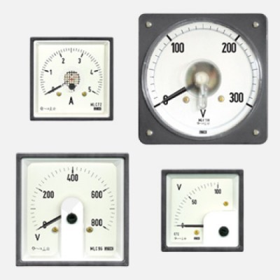 MECO AC Moving Coil Rectangular Meters Ammeter 0-1A to 5A  (HSN 9030)