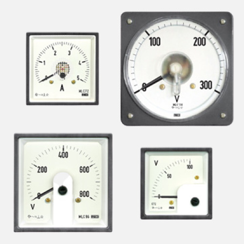 MECO AC Moving Coil Rectangular Meters Voltmeter  0-10V to 1000V  (HSN 9030)