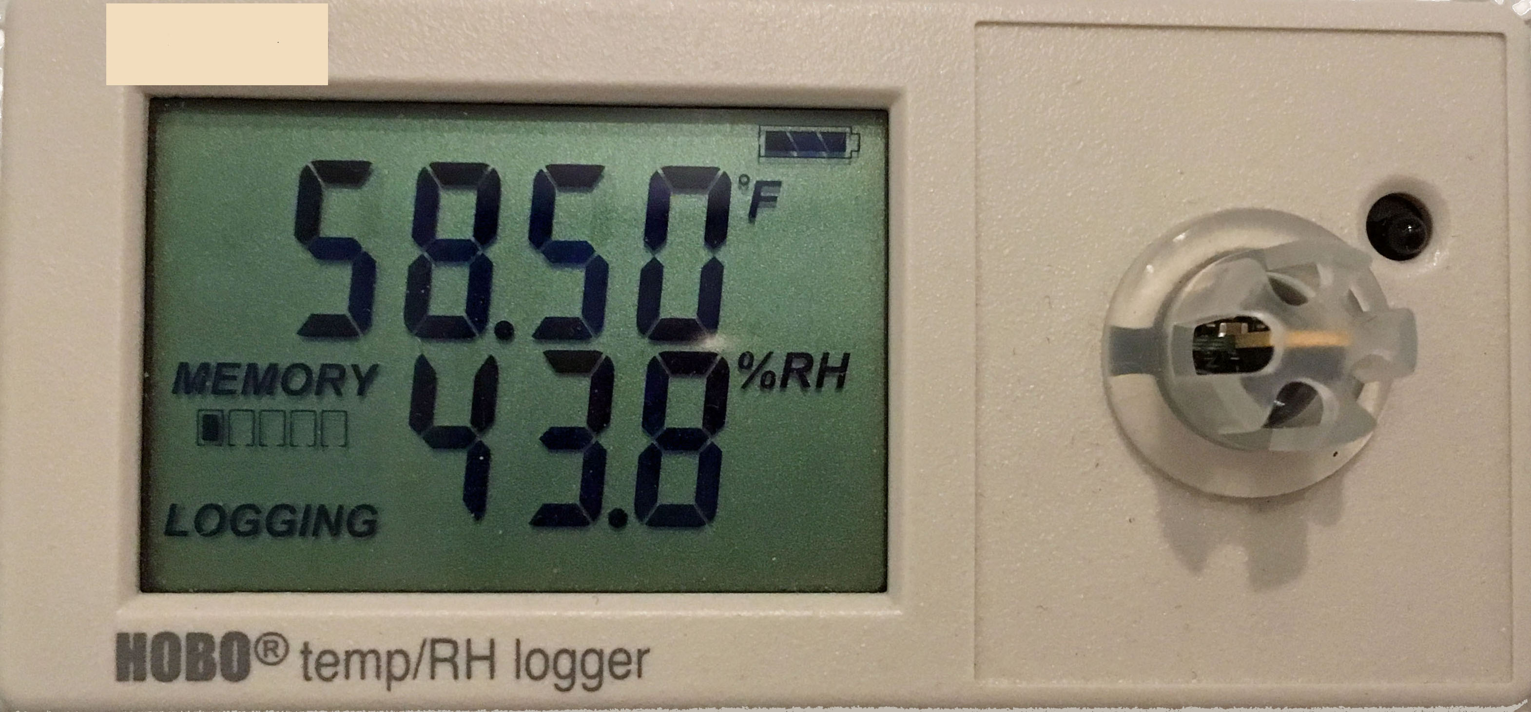 Temperature sensor and data lodge